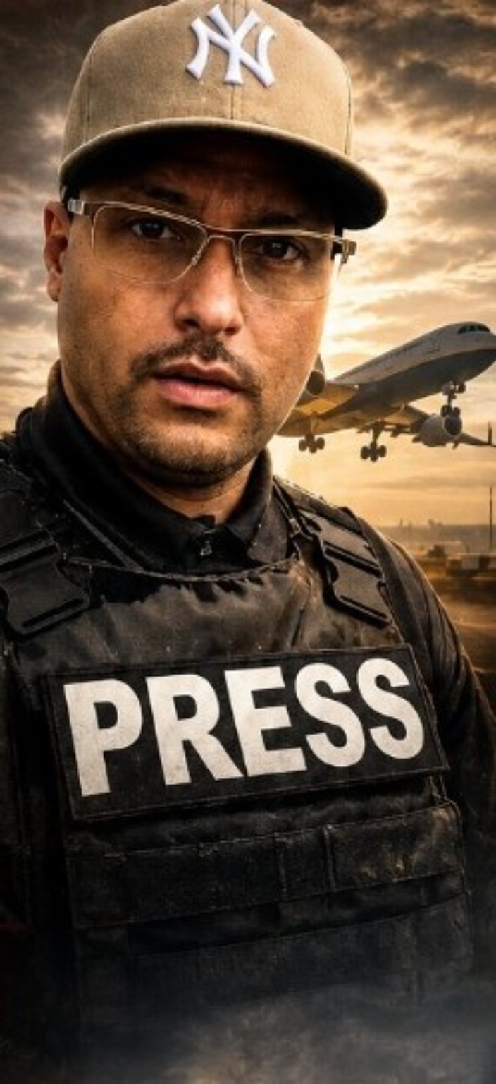 Felix Maurent wearing a PRESS vest